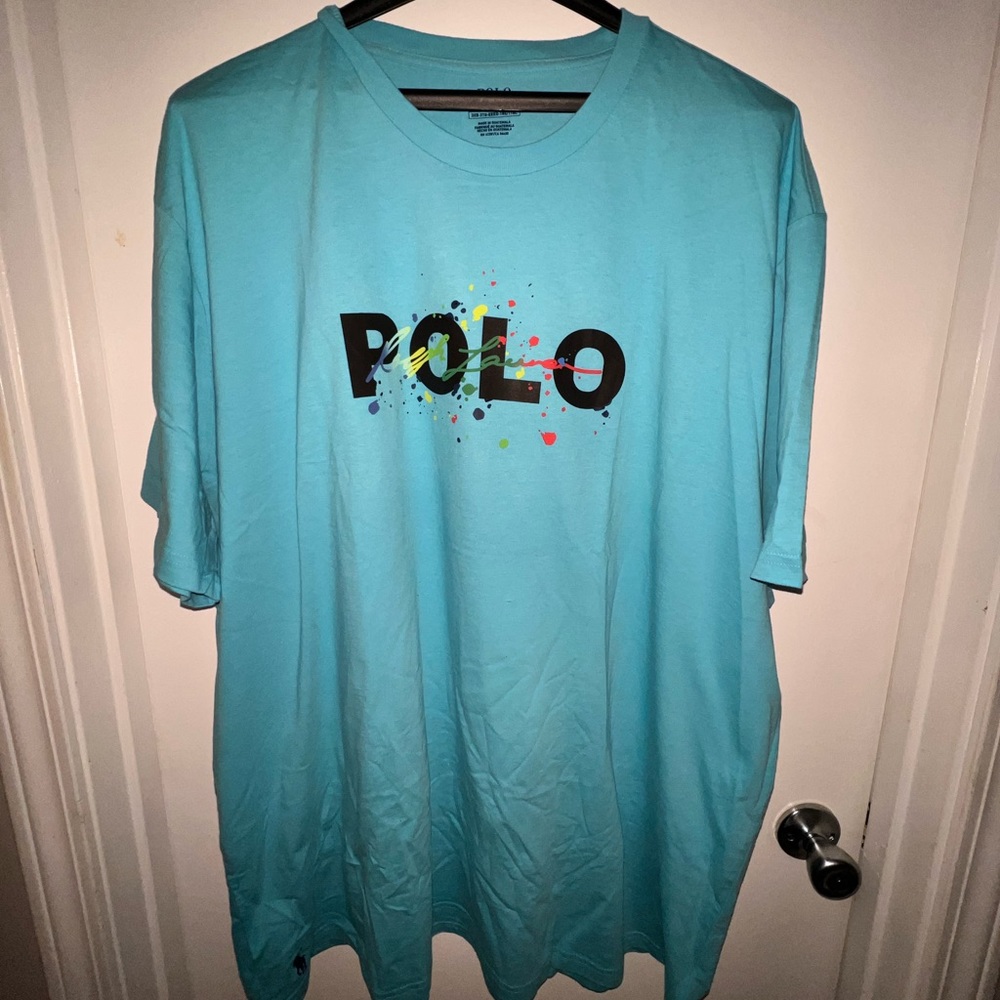 Men’s Graphic Polo Ralph Lauren T-Shirt, 3XB/3XTG